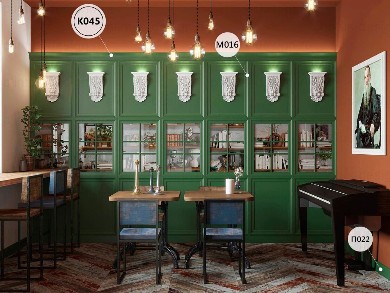 KX045 Карниз экополимер, 85х55, 2000 мм