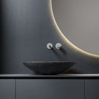 Раковина овальная из камня Antonio Lupi Lavabi SERVO163 накладная 63х45 схема 4