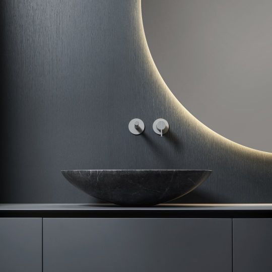 Раковина овальная из камня Antonio Lupi Lavabi SERVO163 накладная 63х45 схема 4