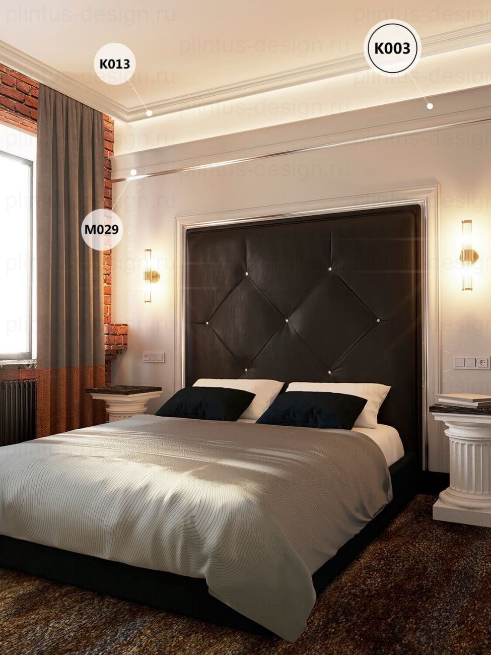 KX003 Карниз экополимер, 120х45, 2000 мм