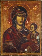 Попская Икона Божией Матери (Печать на дереве)