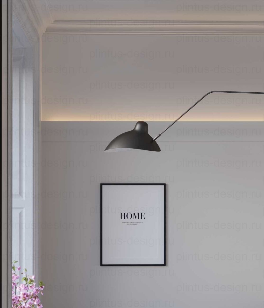 KX002 Карниз экополимер, 120х53, 2000 мм