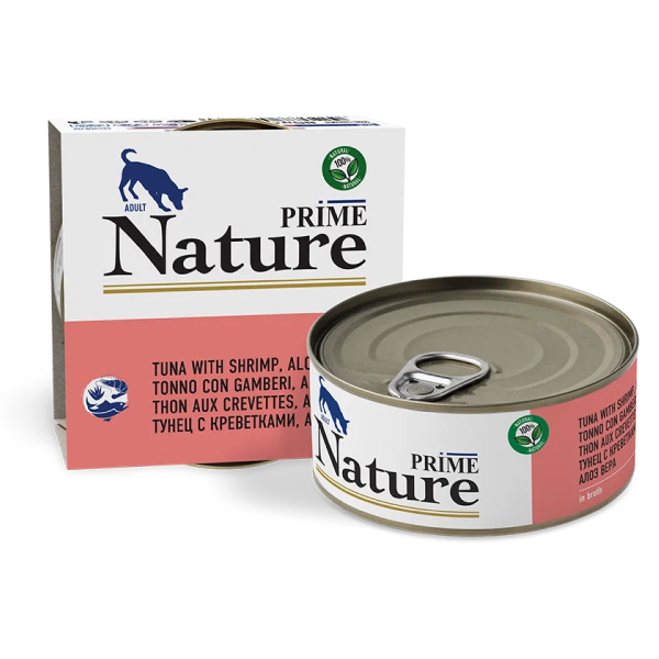 Влажный корм для собак Prime Nature тунец с креветками и алоэ вера