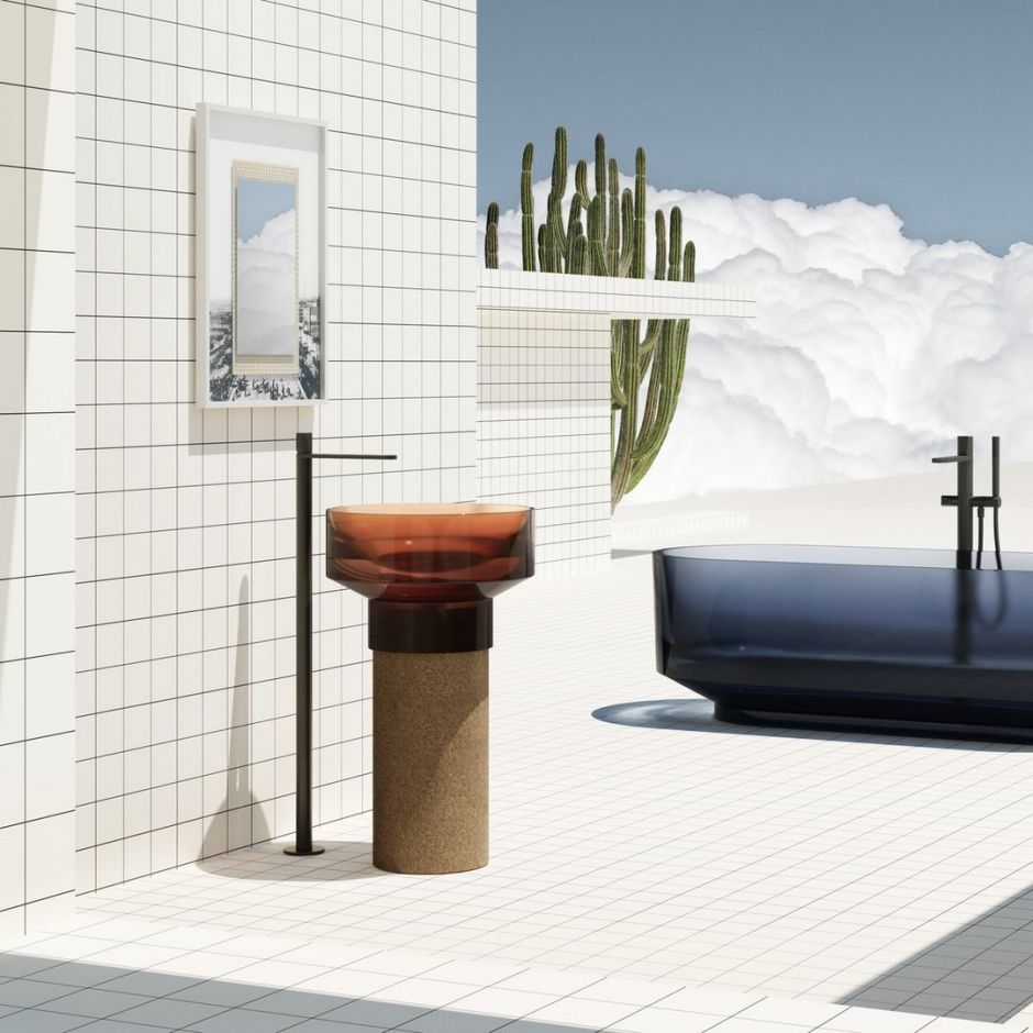 Пьедестал Antonio Lupi Lavabi BORGHI30 в отделке пробка