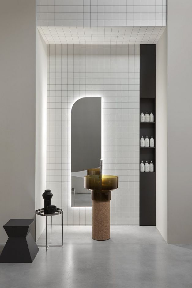 Пьедестал Antonio Lupi Lavabi BORGHI30 в отделке пробка ФОТО