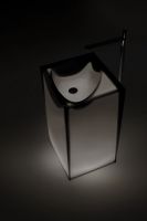 Напольная раковина Antonio Lupi Lavabi ASTRO 50х45 см с подсветкой и без схема 2