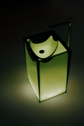 Напольная раковина Antonio Lupi Lavabi ASTRO 50х45 см с подсветкой и без схема 6