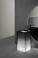 Напольная раковина Antonio Lupi Lavabi AURA 45х45 см с подсветкой и без схема 4