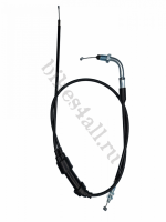 Трос газа двойной для питбайка (с загибом)