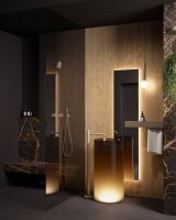 Напольная раковина Antonio Lupi Lavabi BREEZE 45х45 см с подсветкой и без схема 8