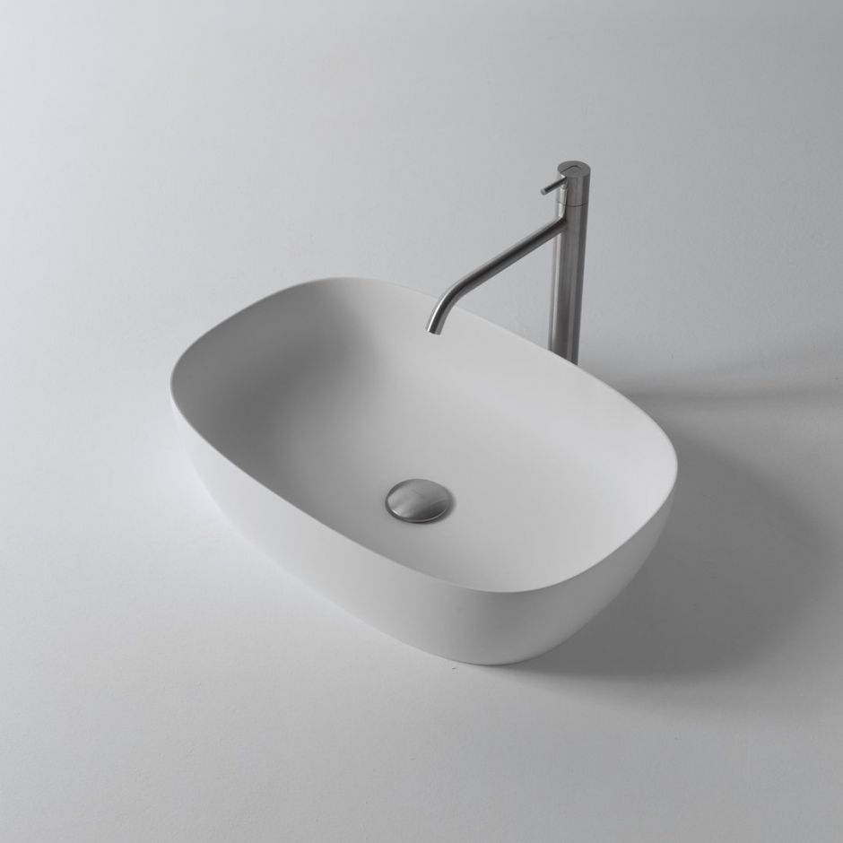 Изображение Раковина овальная накладная Antonio Lupi Lavabi SENSO160 60х40 см