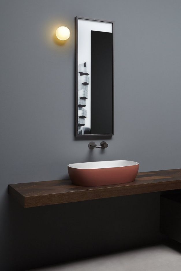 Раковина овальная накладная Antonio Lupi Lavabi SENSO160 60х40 см ФОТО