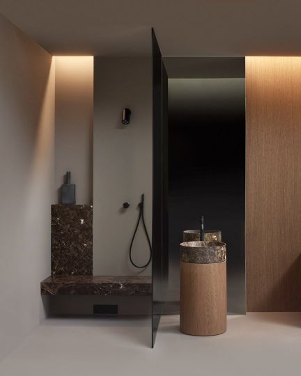 Напольная раковина из мрамора Antonio Lupi Lavabi RIGATINO2 диаметр 45см схема 8