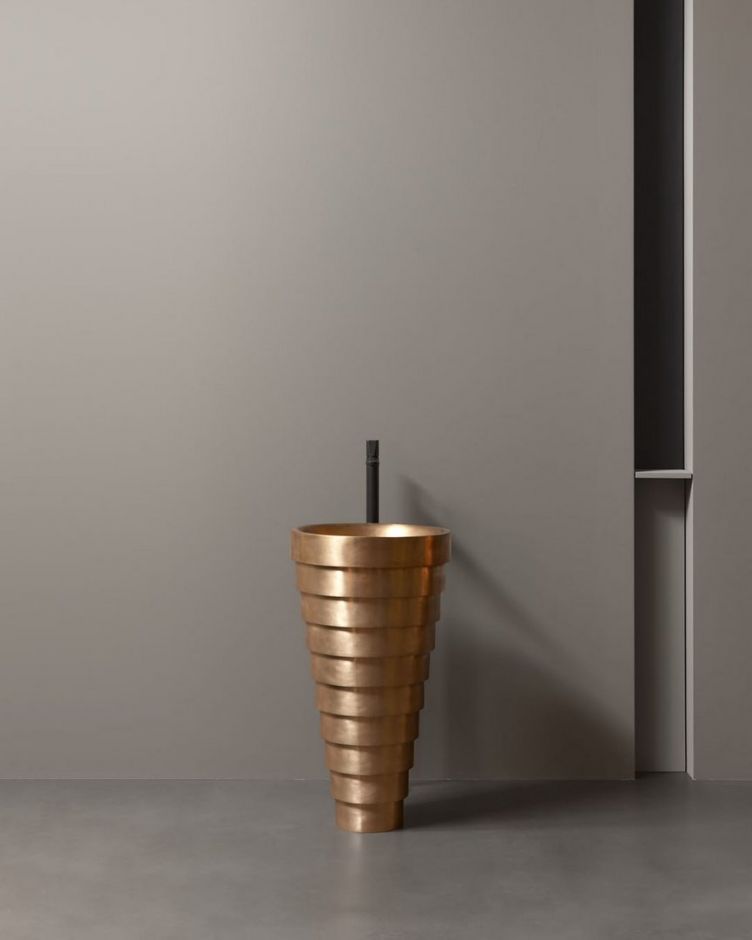 Раковина напольная бронзовая Antonio Lupi Lavabi CHEOPE диаметр 47