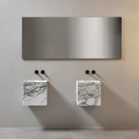 Раковина квадратная подвесная Antonio Lupi Lavabi NABTP40 40х40см схема 3