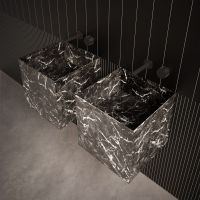 Раковина квадратная подвесная Antonio Lupi Lavabi NABTP40 40х40см схема 4