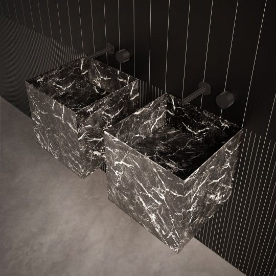 Раковина квадратная подвесная Antonio Lupi Lavabi NABTP40 40х40см схема 4