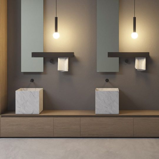 Накладная раковина из камня Antonio Lupi Lavabi NABT40 в разных размерах схема 9