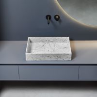 Раковина накладная прямоугольная Antonio Lupi Lavabi NBTR154 54х40см схема 2