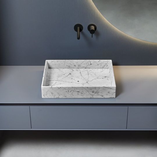 Раковина накладная прямоугольная Antonio Lupi Lavabi NBTR154 54х40см схема 2