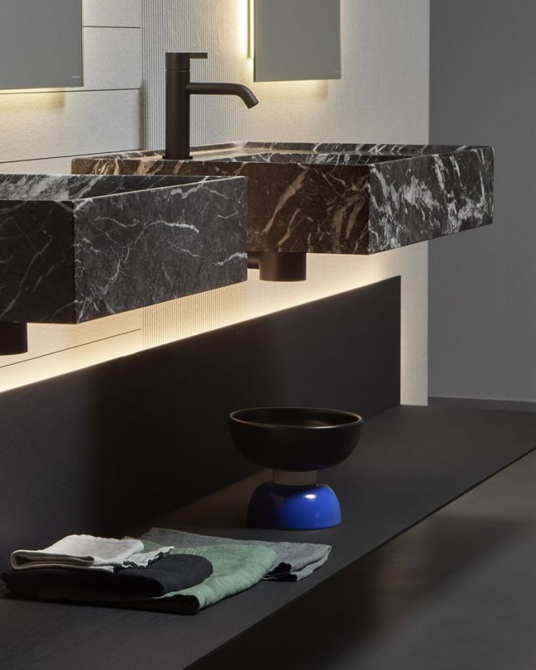 Раковина подвесная из мрамора Antonio Lupi Lavabi GRAFFIO 54/72х47 ФОТО