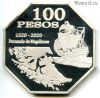 Аргентина Мальвинские острова 100 песо 2016