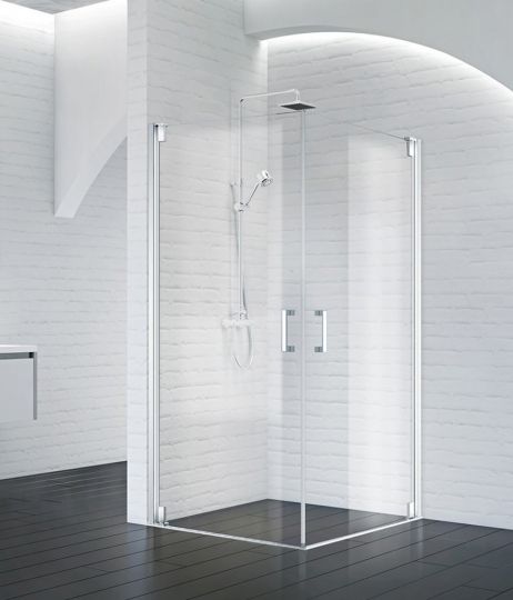 Фото Душевой уголок BelBagno MARMI-A-2-100-C-Cr