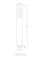 Ручной душ NEMO NM-0108 из латуни схема 7