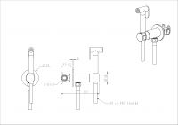 Гигиенический душ NEMO NM-2322 встраиваемый схема 7