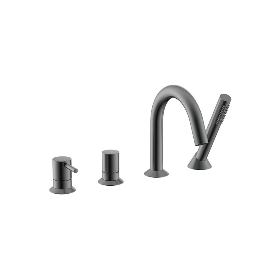 Смеситель на борт ванны NEMO Round NM-2352 на 4 отверстия ФОТО