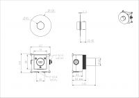 Термостатический смеситель для душа NEMO Round NM-2360 схема 7