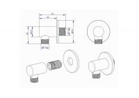 Выпуск из стены NEMO NM-4002 схема 7 Выпуск из стены NEMO NM-4002 схема 7