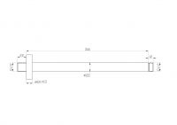 Потолочный держатель душа NEMO NM-8011 300 схема 7 Потолочный держатель душа NEMO NM-8011 300 схема 7