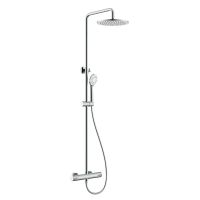 Душевая колонна термостатическая NEMO Round NM-9011 с ручным и верхним душем схема 2