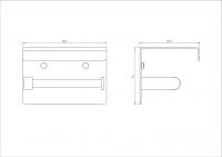 Держатель туалетной бумаги с полкой NEMO NM-C01055 схема 4 Держатель туалетной бумаги с полкой NEMO NM-C01055 схема 4