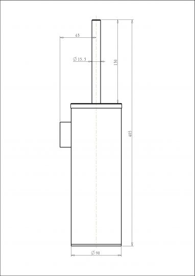 Туалетный ершик настенный NEMO NM-K6015 схема 4