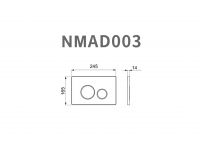 Клавиши смыва NEMO NMAD003 круглые кнопки схема 3