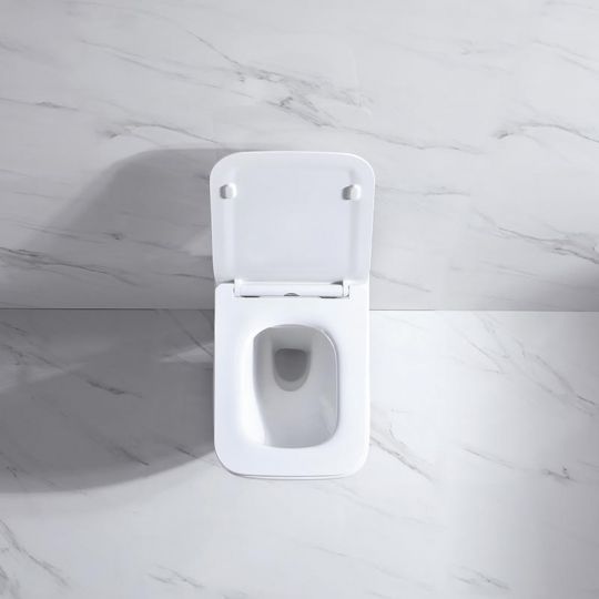 Безободковый подвесной унитаз NEMO 818B c крышкой-сиденьем из дюрапласта и системой Soft close сифон 180 мм схема 4