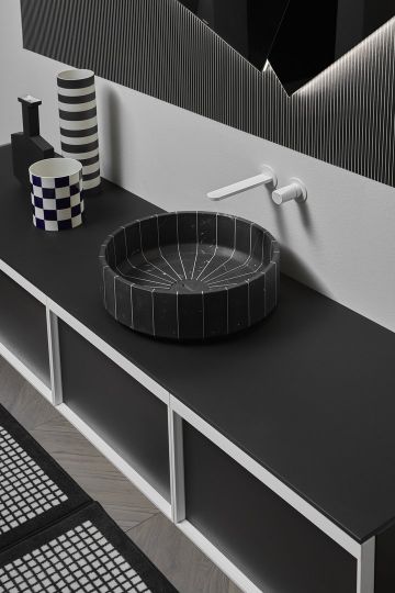 Раковина круглая из камня Antonio Lupi Lavabi FONTE диаметр 45 см схема 9