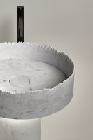 Раковина напольная из камня Antonio Lupi Lavabi FLOW 47х47 см схема 4