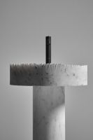 Раковина напольная из камня Antonio Lupi Lavabi FLOW 47х47 см схема 5