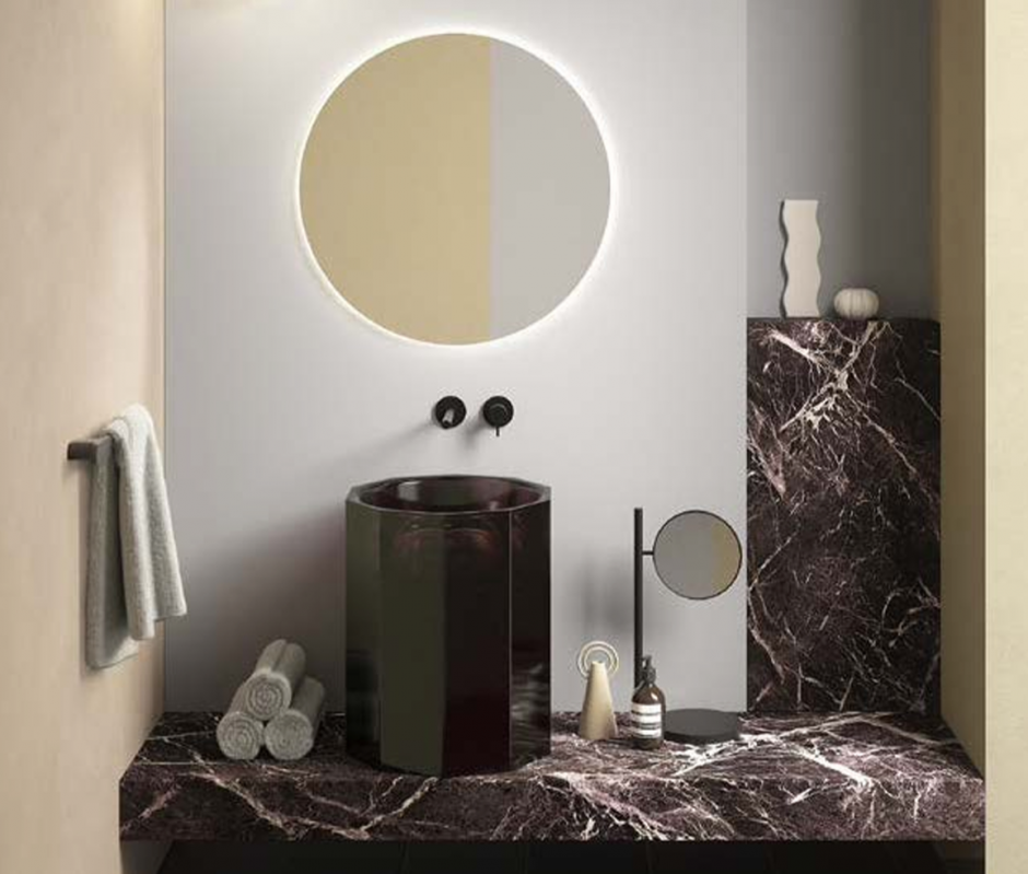 Накладная раковина Antonio Lupi Lavabi VITREO50 50х50 см