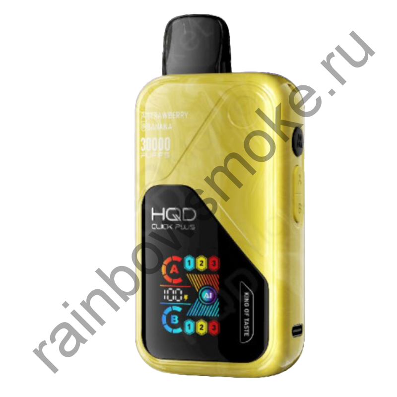 HQD Click Plus 30000 - Клубника + Банан (Strawberry + Banana)