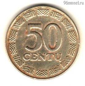 Литва 50 центов 2000