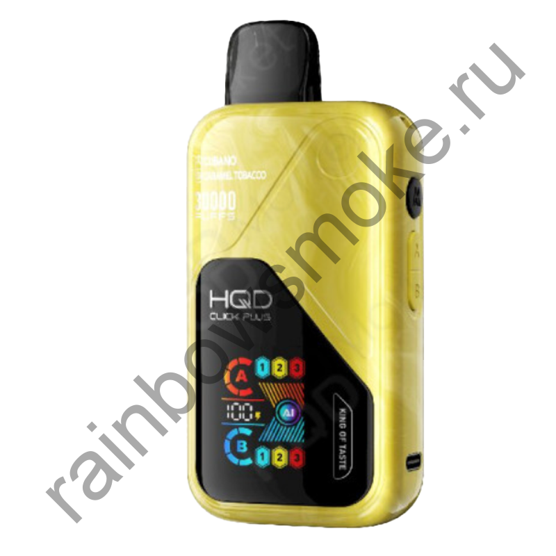 HQD Click Plus 30000 - Сигара + Карамельный Табак (Cigar + Caramel Tobacco)