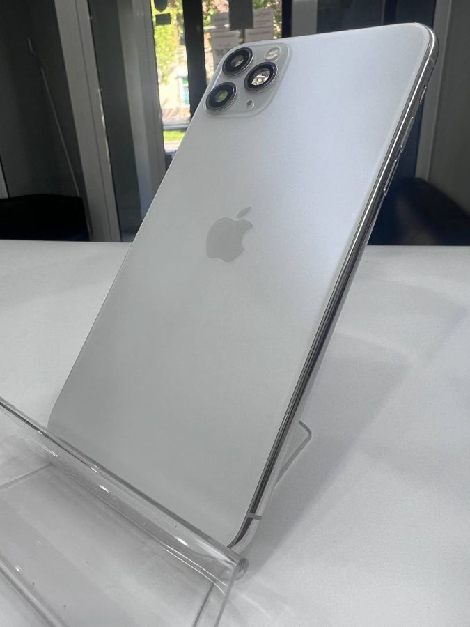 Apple iPhone корпус 11 Pro Max сборе со шлейфами, стеклом камеры оригинал с разбора (снятый) мелкие потертости белый