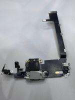 Apple iPhone 11 Pro max нижний шлейф с разъёмом зарядки оригинал с разбора (снятый) белый