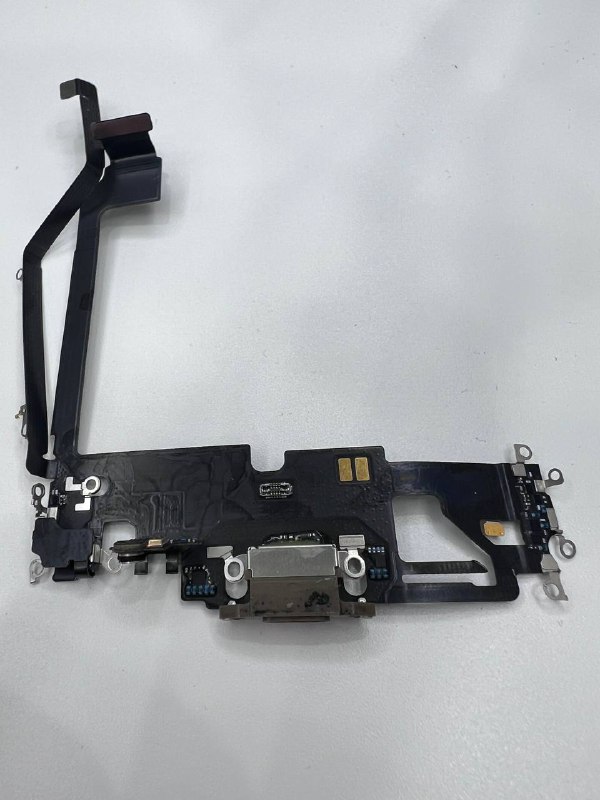 Apple iPhone 12 pro max нижний шлейф с разъёмом зарядки оригинал с разбора (снятый) золотой