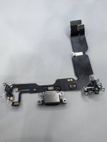 Apple iPhone 15 Plus + нижний шлейф с разъёмом зарядки оригинал с разбора (снятый) черный
