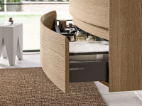 Тумба с раковиной Berloni Bagno Way Round 60 см подвесная, ceramica lucido, WAR0001 схема 3